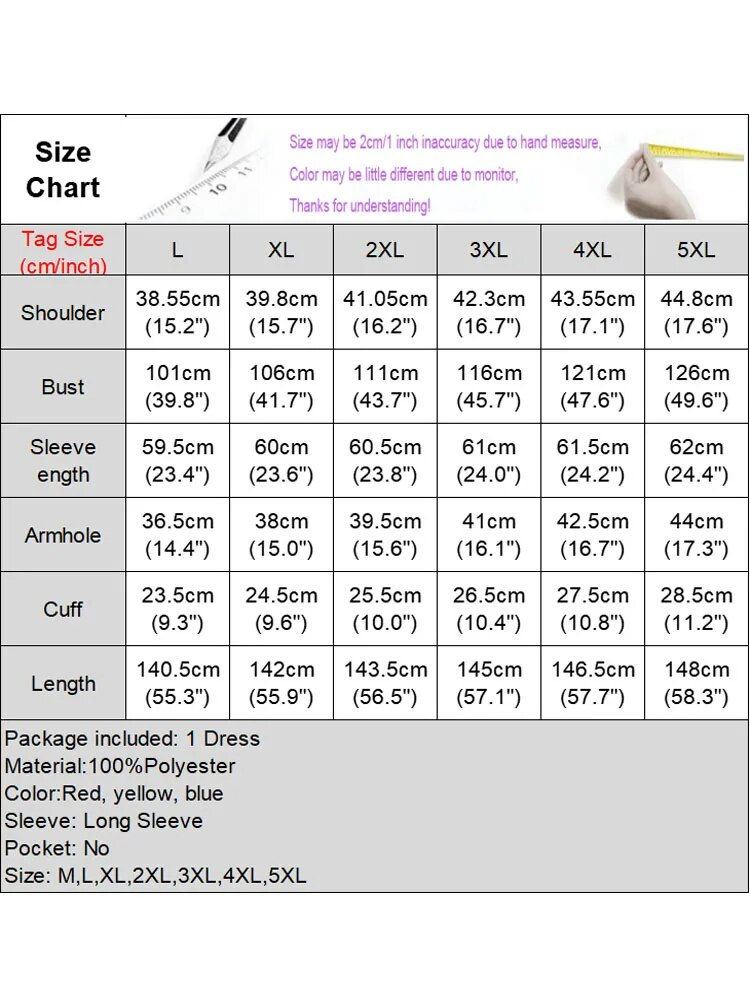 Thumbnail: Plus Size VONDA 2023 Women Bohemian Dress Turtleneck Printed Floor-Length Sundr