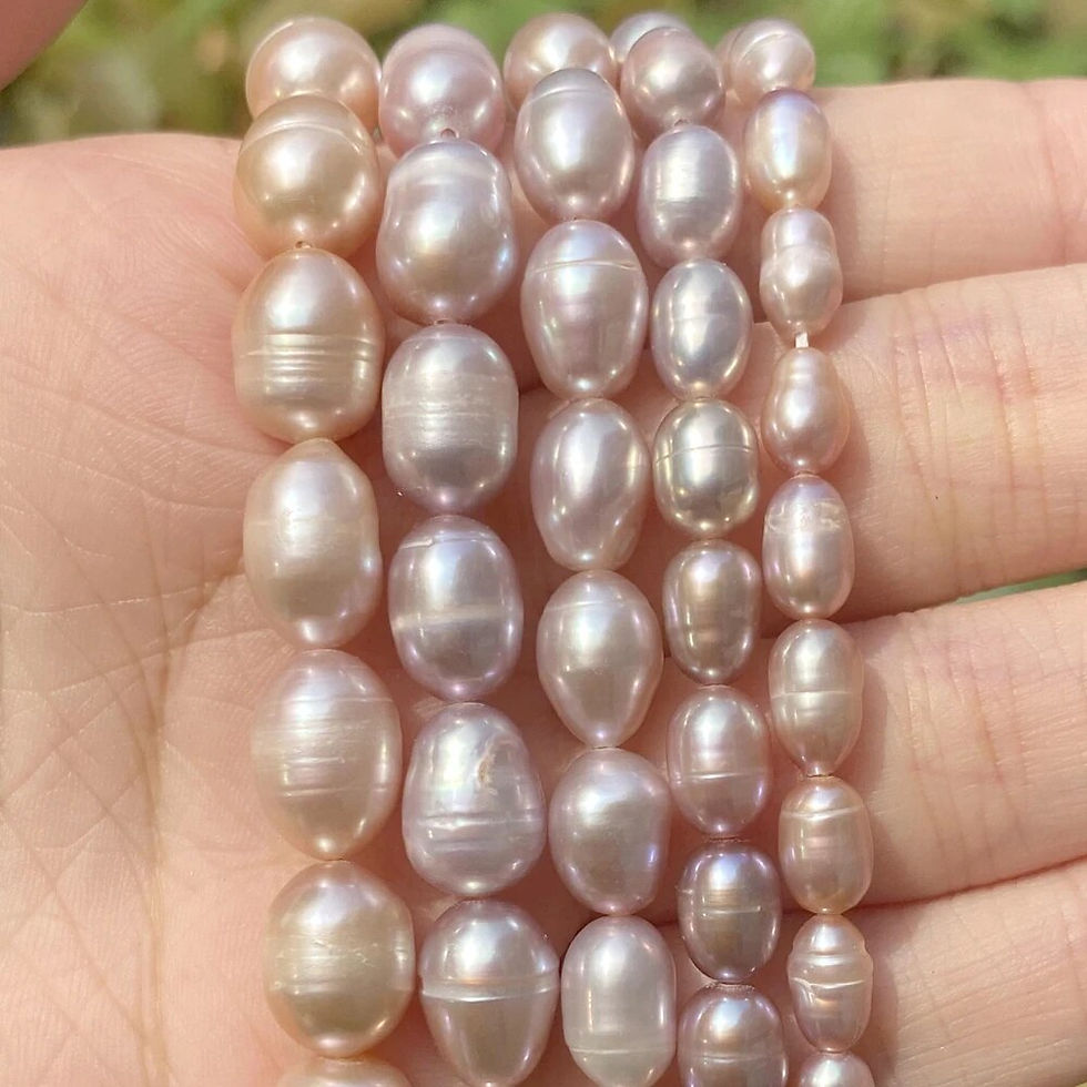 Minijatura: Natural Freshwater Pearl Beads High Quality Irregular Shape Punch Loose Beads f
