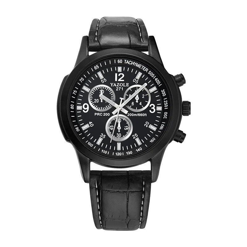 Thumbnail: UTHAI CQ57 Men’s Quartz Wrist Watch Clock Leather Strap Sport Business Casual W