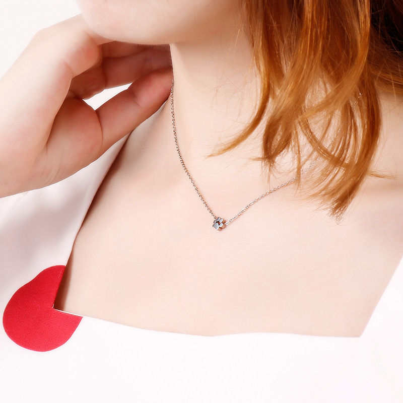 Миниатюра: Cute Dog Paw Stainless Steel Necklace Earrings For Women Pet Bear Cat Footprint