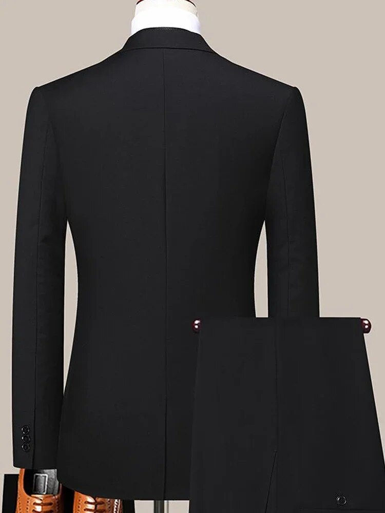 Thumbnail: Men's High-quality Suit Business Professional Youth Office Worker Formal Dress