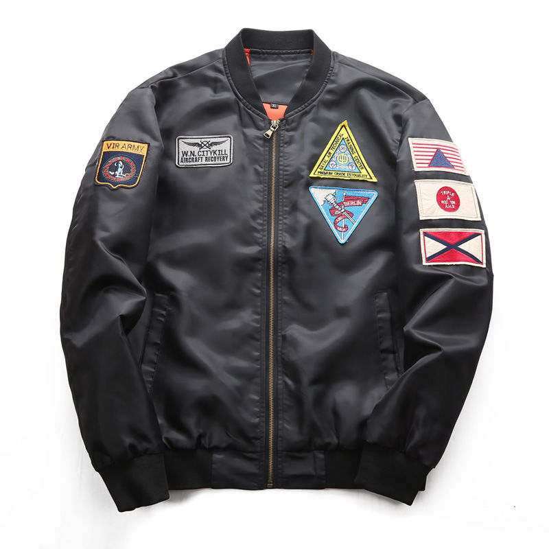 Indexkép: DIMUSI Bomber Jacket Mens  Ma-1 Flight Jacket Pilot Air Force Male Ma1 Army Gre