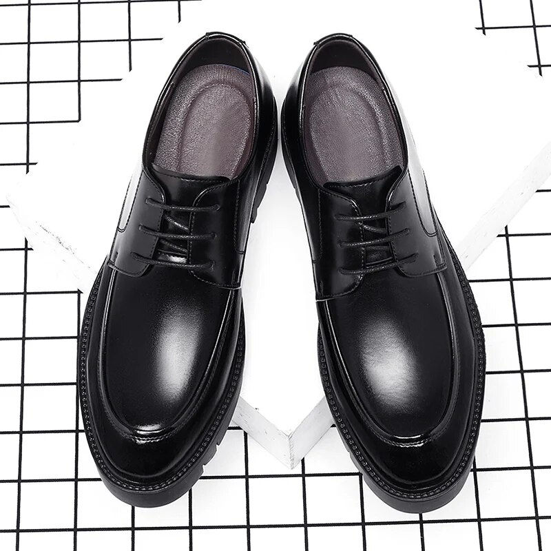 Thumbnail: 8-10cm Height Increasing Shoes for Men Summer Autumn Inside High Shoes Men's Ho