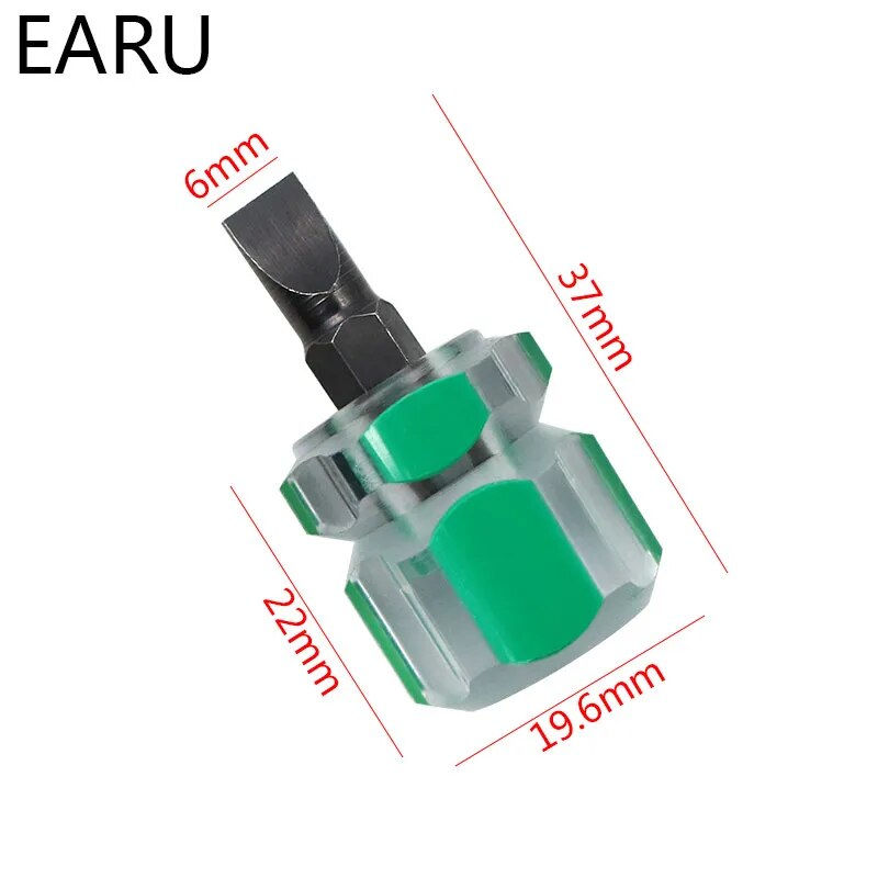 Thumbnail: Screwdriver Kit Set Mini Small Portable Radish Head Screw Driver Transparent Ha