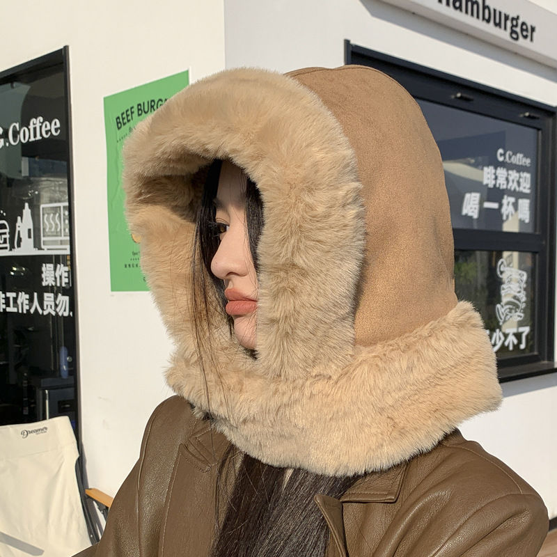 Thumbnail: Plush Hat Cute Female Thickened Warm