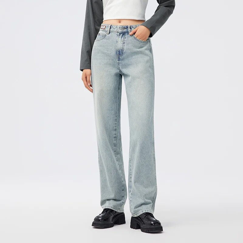 Миниатюра: Semir Jeans Women 2023 Autumn New Wide Leg Pants Soft Loose Straight Pants
