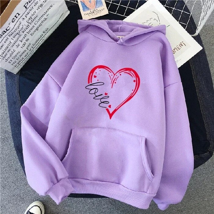 Миниатюра: 2023 letter print new hooded sweater women's spring long-sleeved lazy style loo