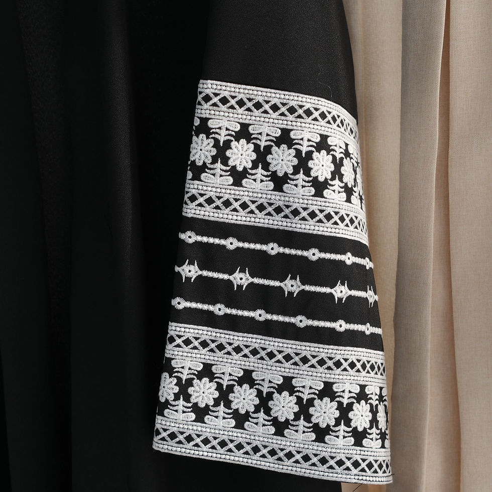 Thumbnail: Fashion Embroidery Kimono Oversized Muslim Robe Abaya Syari Female Full Length