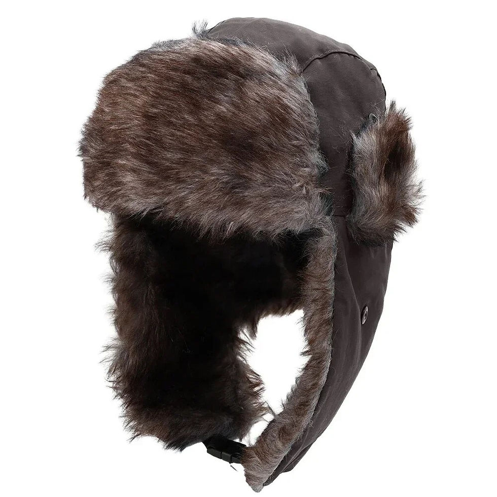 Thumbnail: New Winter Hats for Women Men Faux Fur Bomber Hat Thicken Ear-flapped Caps Outd
