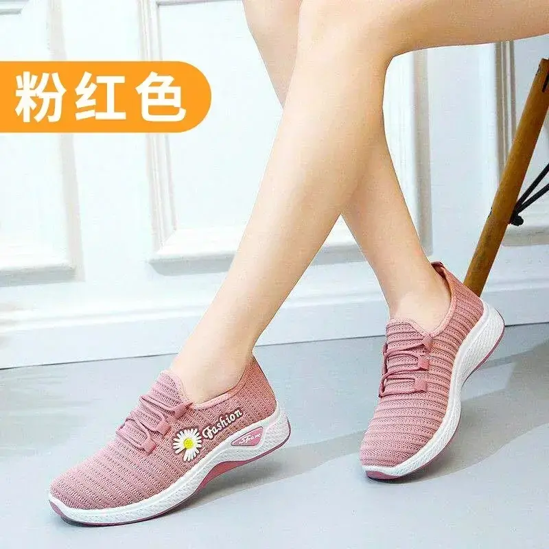 Miniatura: Adult sneakers, women's light running shoes, net shoes, comfortable soft soled 