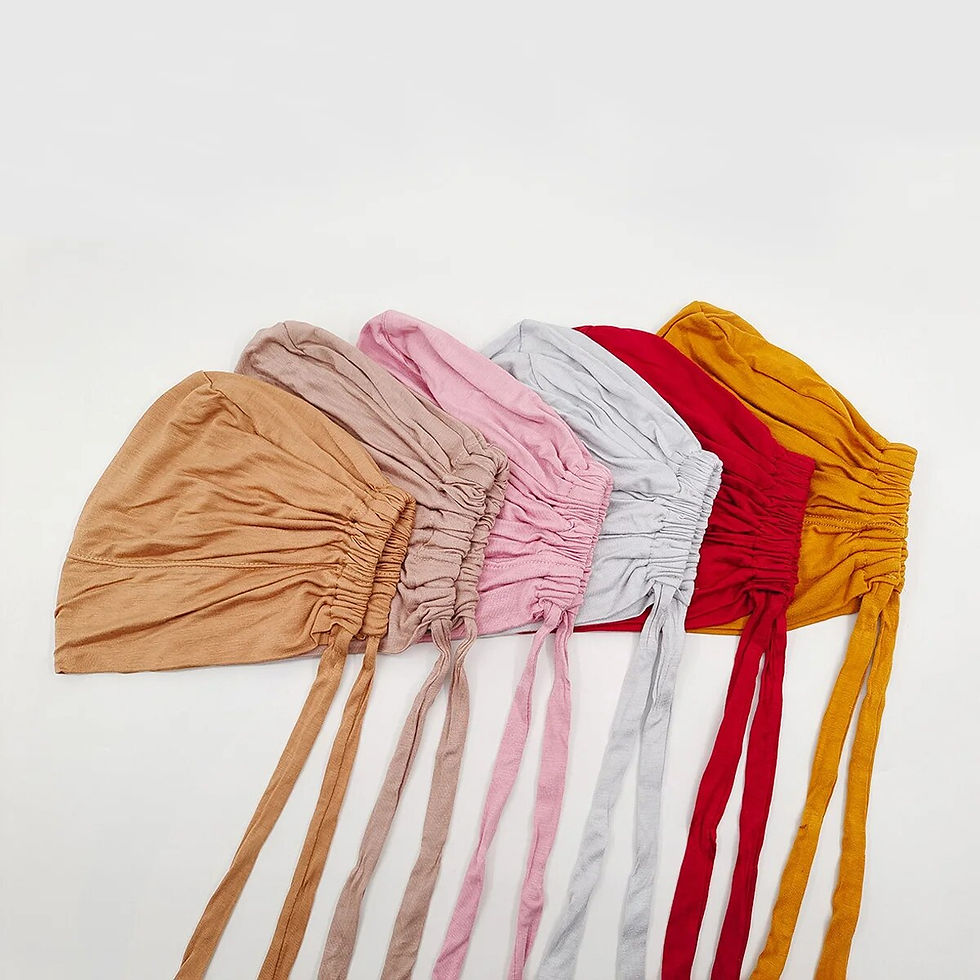 Thumbnail: New Soft Modal Muslim Turban Hat Inner Hijab Caps Islamic Underscarf Bonnet Ind