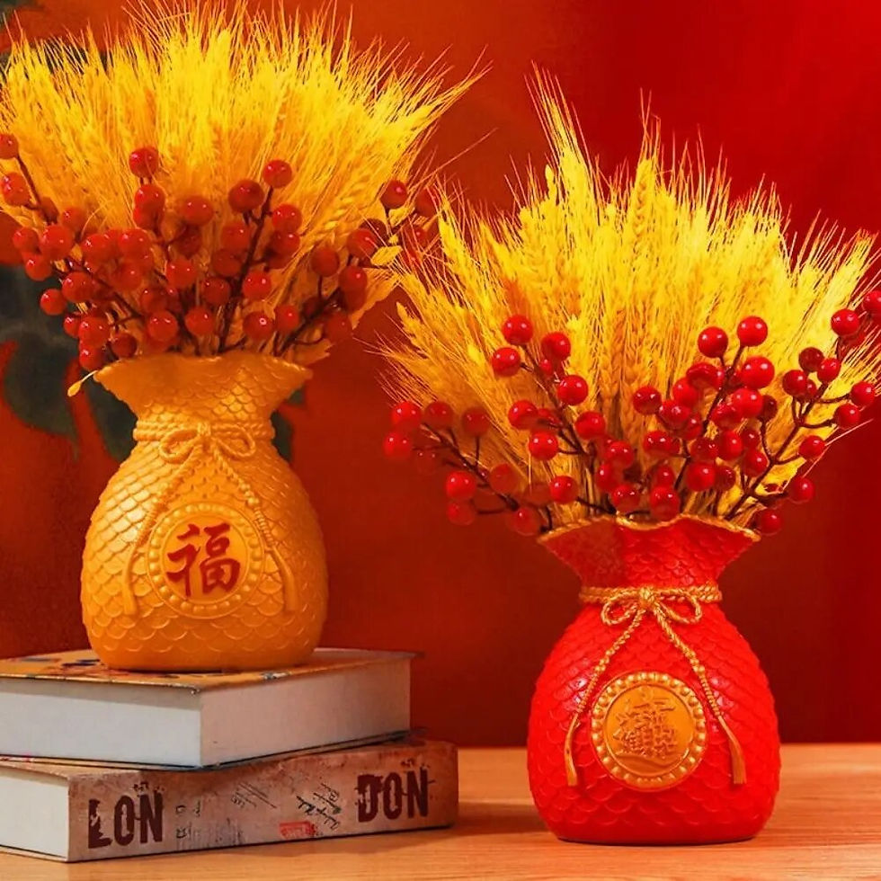 Thumbnail: Plastic Blessed Bag Flowerpot Vase Chinese Style Money Bag Shape Flower Arrange