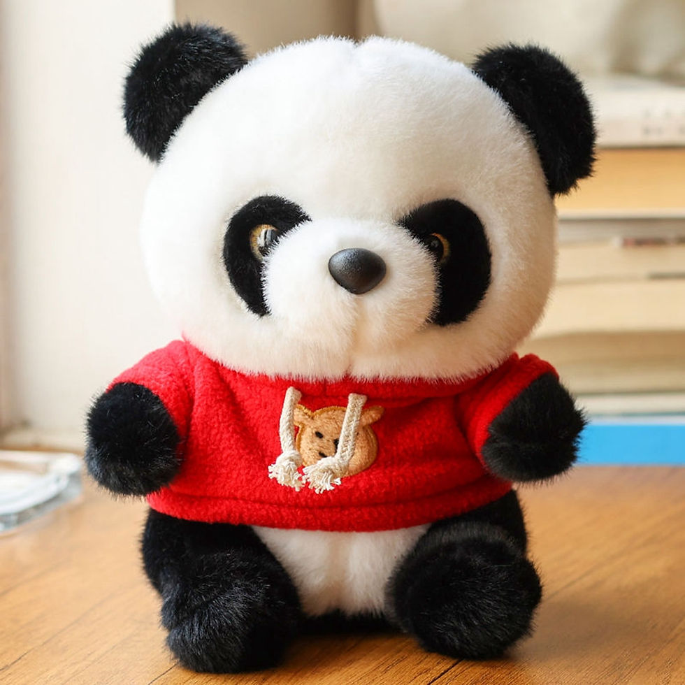 Thumbnail: 25CM Cute Panda Plush Toy Chinese National Treasure Chuanhoodie Sweater Doll Fe