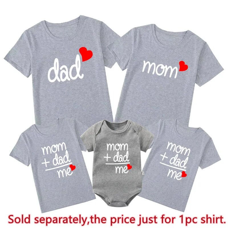Miniatura: Mom Dad Me Family Matching Outfits Father Daughter Son Clothes Look Tshirt Dad