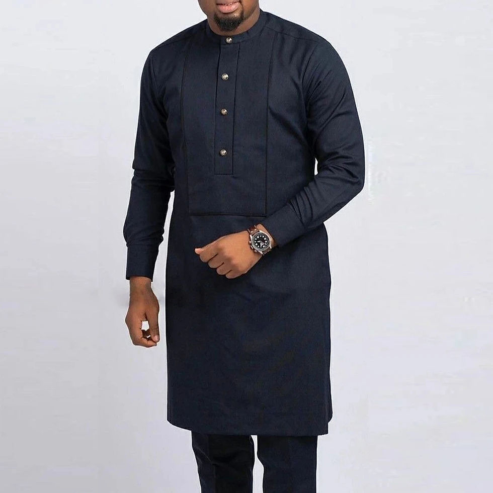 Thumbnail: 2023 African Men Dashiki Long Sleeve 2 Piece Set Traditional Outfit Africa Clot
