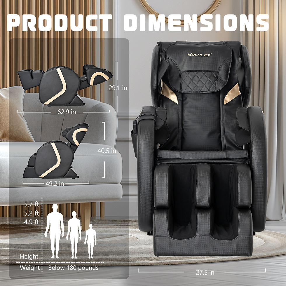 Miniatura: Full Body Massage Chair Recliner with Zero Gravity,  Massage Chair with Heating
