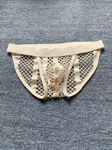 Miniature : Van Katz men's underwear youth low waist sexy U convex large mesh hollow transp