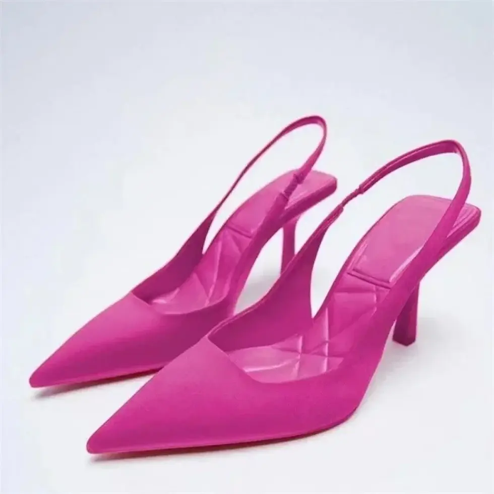 Thumbnail: 2024 Summer New Women's Shoes Fashion Womens Shoes Pointed High Heels Light Lad