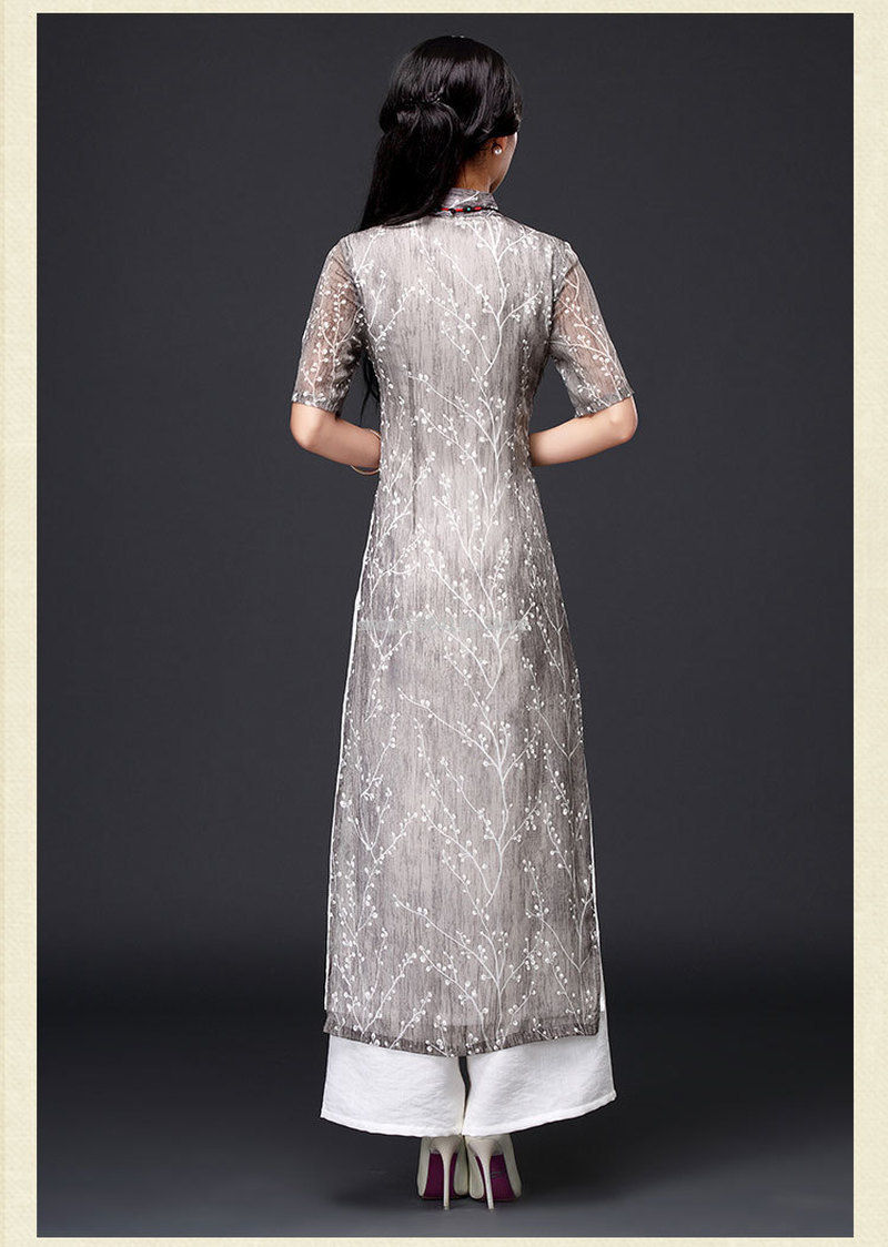 Thumbnail: 2024 aodai vietnam cheongsam qi pao chinese dress for women traditional cotton