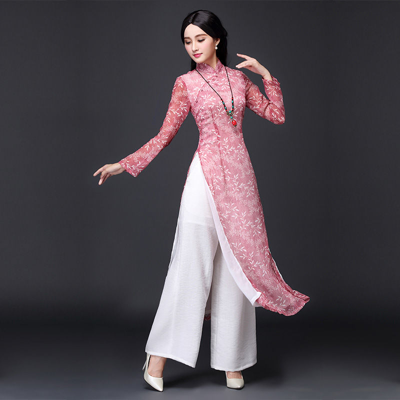 Thumbnail: 2024 aodai vietnam cheongsam qi pao chinese dress for women traditional cotton
