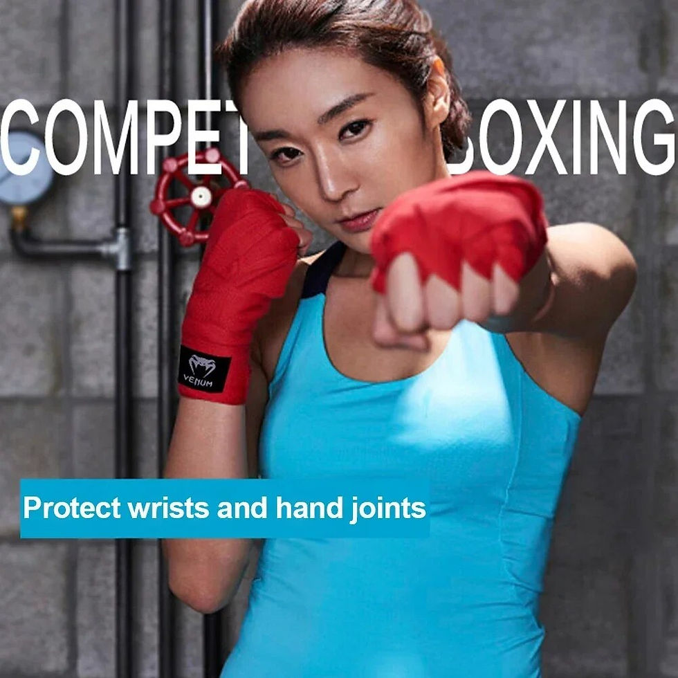 Imej kecil: Boxing Bandage Cotton Elastic Bandage Sanda Muay Thai Karate Sports Fist Bandag