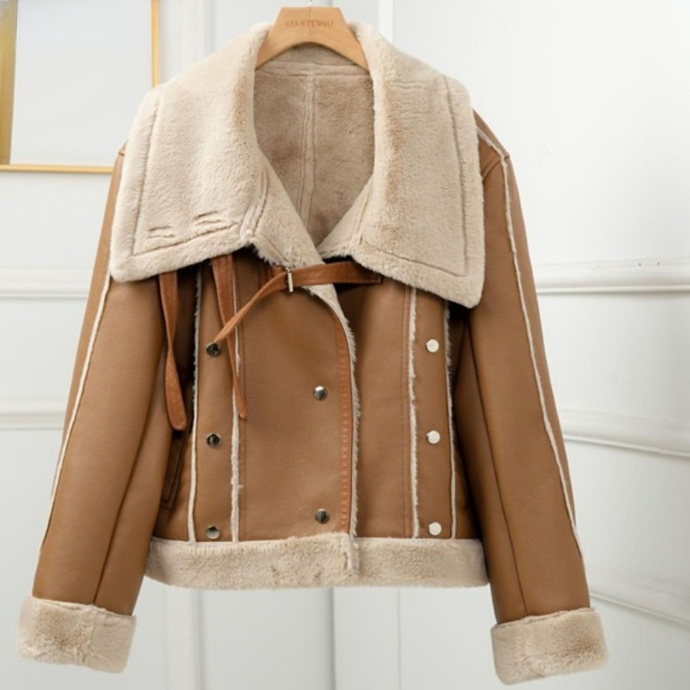 Thumbnail: 2024 New Winter Cashmere Thickened Loose Lamb Coat Female Fur One Fried Street