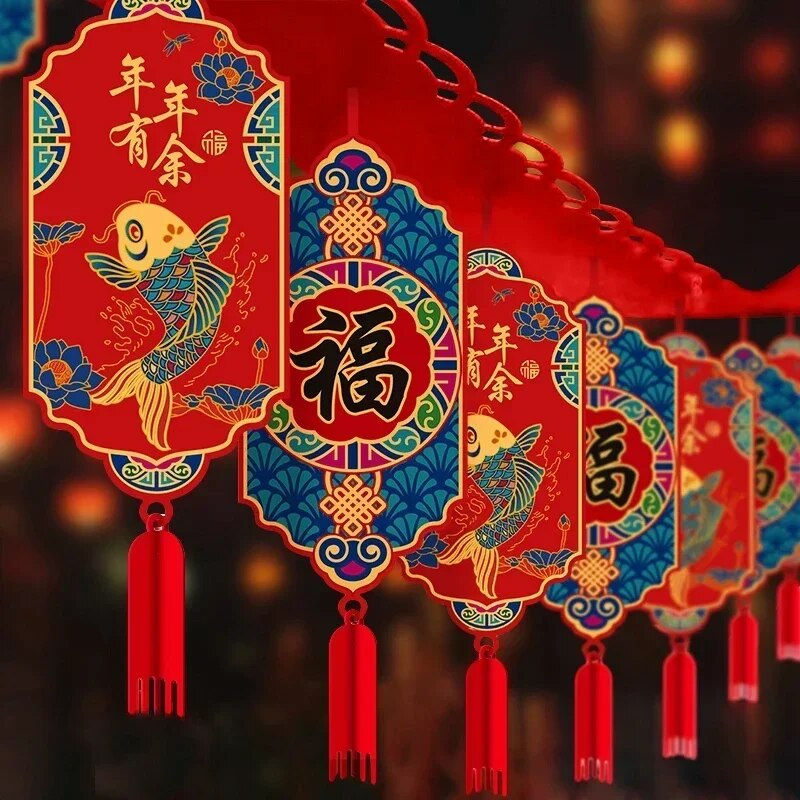 Миниатюра: Chinese New Year Hanging Home Decor 2024 Lunar Year Housewarming Wall Decoratio