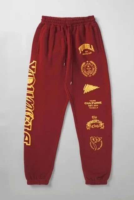 Thumbnail: Jogger Men's Sweatpants American Style Men's Clothing Gym Sports Fitness Cotton