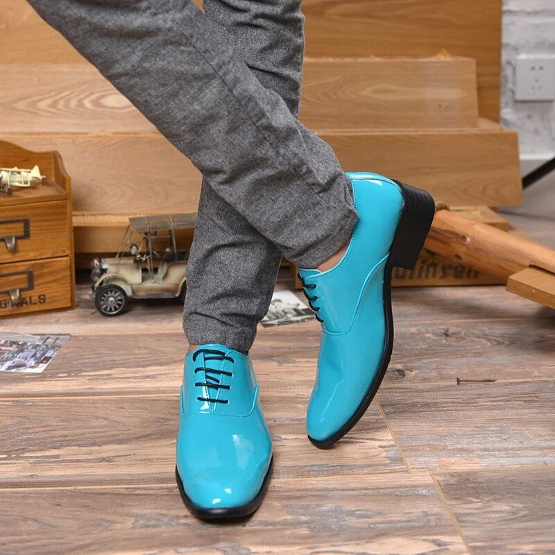 Miniatúra: High Heel Leather Shoes Men Shoes Elevator Shoes Multicolour Male Oxfords Point