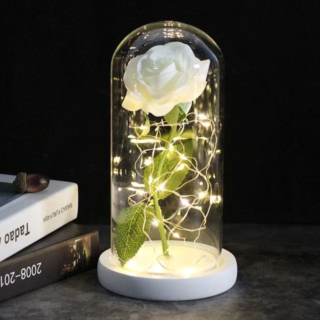 Miniaturebillede: Drop shipping Galaxy Rose Artificial Flowers Beauty and the Beast Rose Wedding 