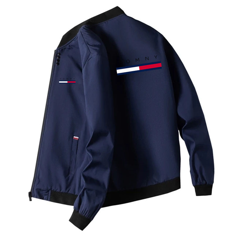 Thumbnail: Hooded Jacket Men's Printed Casual Zipper Sweatshirt Trench coat Men's sportswe