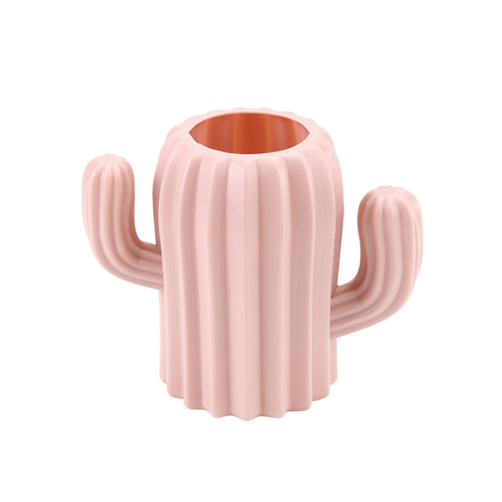 섬네일: European Plastic Vase Home Decor Imitation Ceramic Cactus Vase Flower Pot Weddi