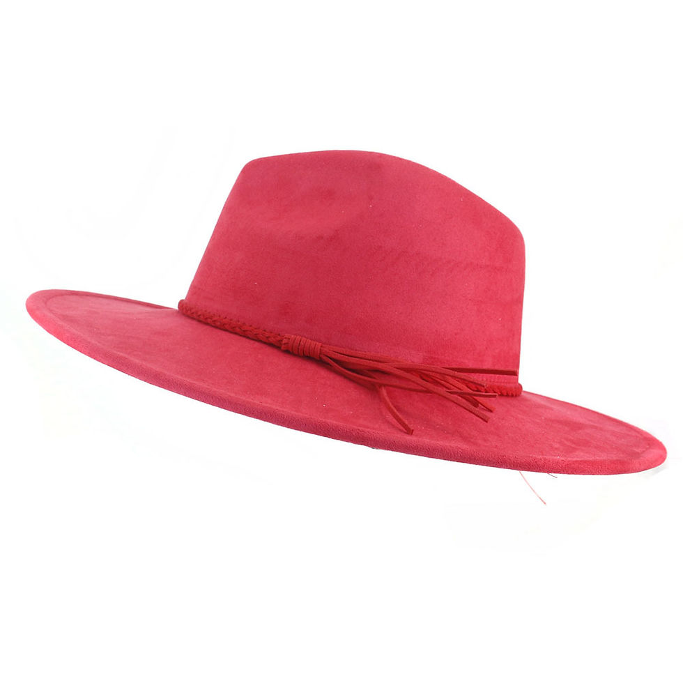 Thumbnail: Suede Top Hat 9.5cm Wide Brim Fedora Hat Men Women Autumn Winter Felt Jazz Hats