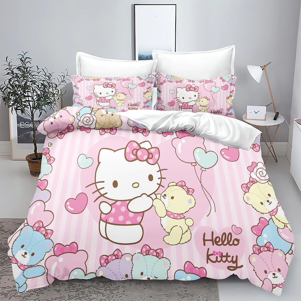 Thumbnail: Hello Kitty  3D Children'S Bedding Set Universal Duvet Cover Set Suitable For C
