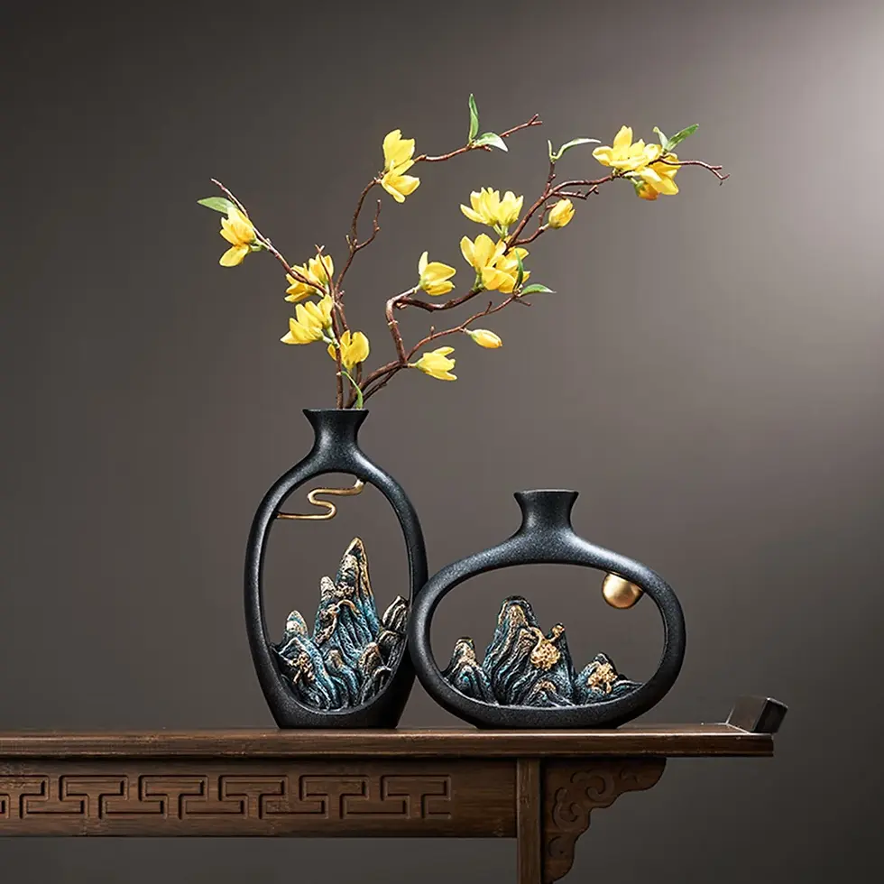 Thumbnail: Artistic Resin Vase Table Decoration & Accessories Home Decoration Luxury New C