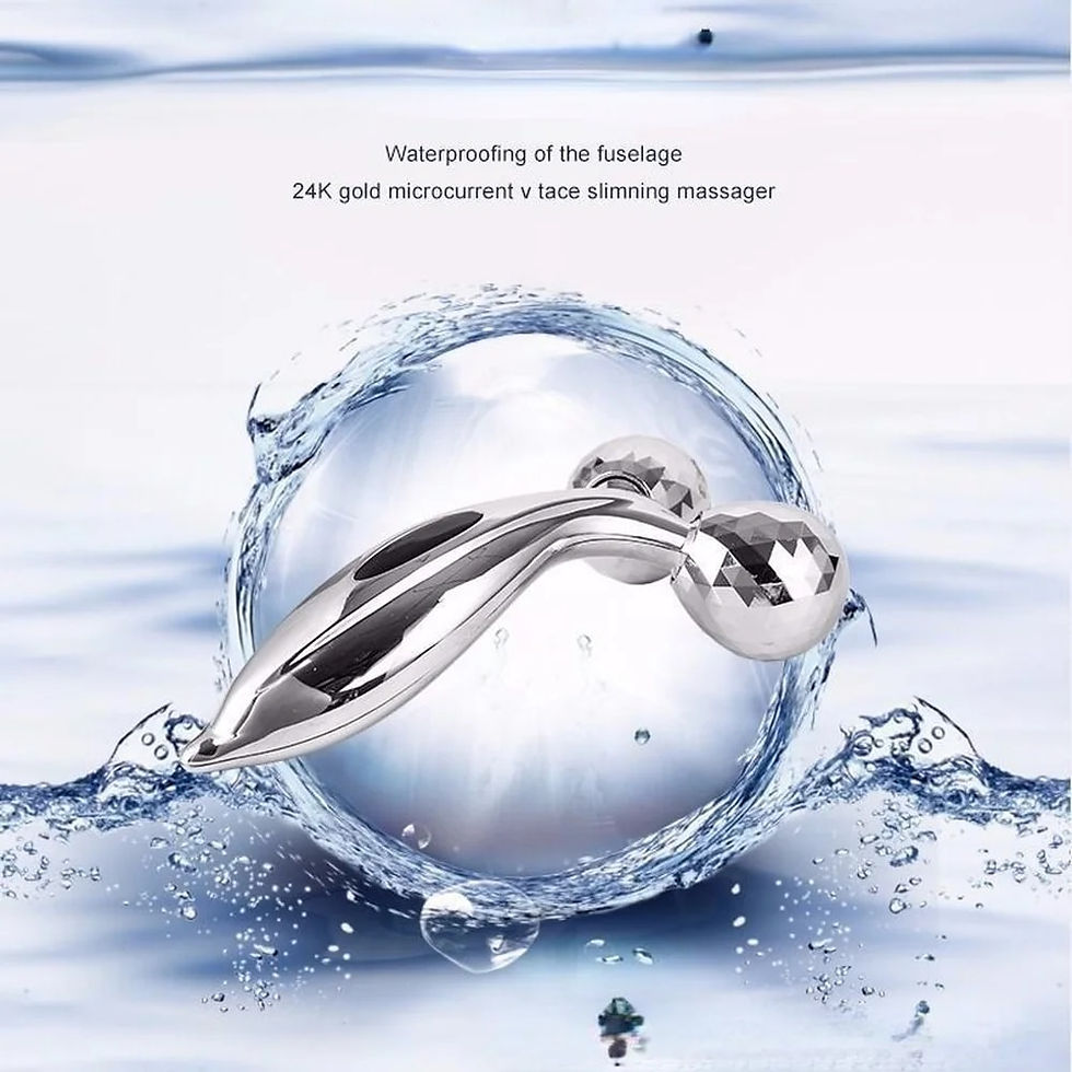 Thumbnail: 3D Roller Massager Face Massage Y Shape 360 Rotate Thin Face Body Shaping Relax