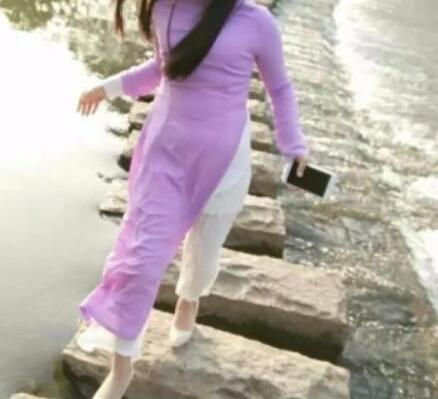 Miniature : woman aodai vietnam traditional clothing ao dai vietnam robe and pants vietnam