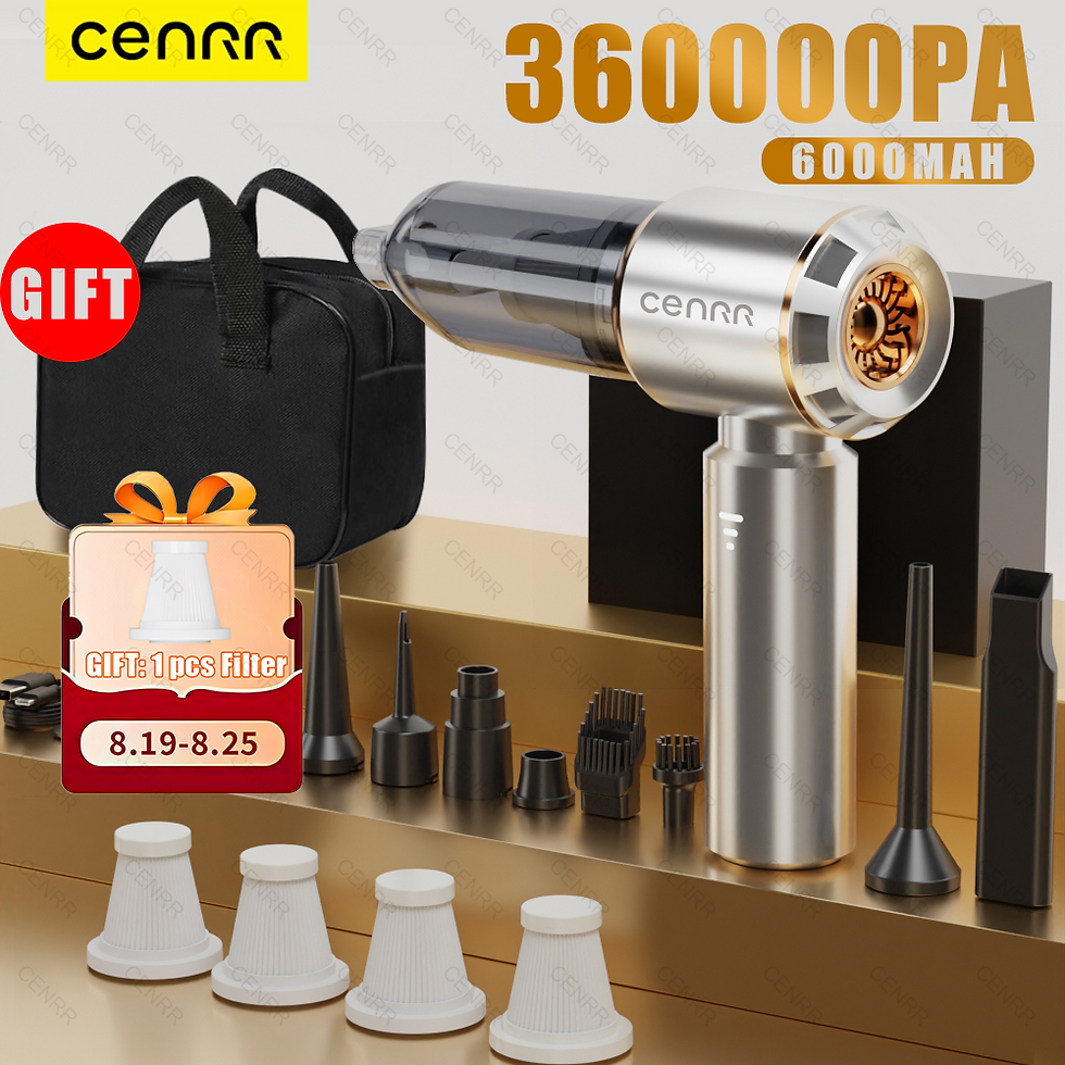 Thumbnail: CENRR 360000PA Car Vacuum Cleaner Home Appliance Wireless Cleaner Portable Hand