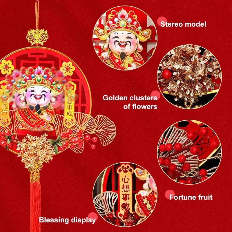 Thumbnail: 2024 Chinese Lunar New Year Decor Shakeable Head Chinese The God of Fortune Pen