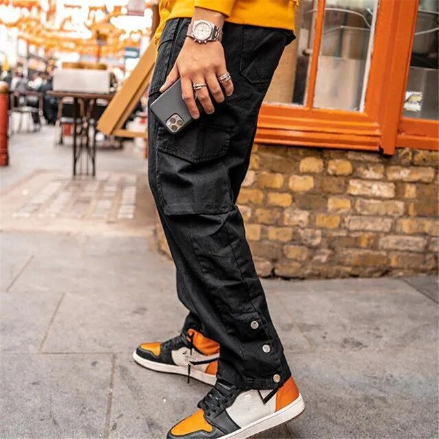 Miniatura: Men Street Apparel Cargo Brand Pants Hip Hop Sweatpants Fashion Pants Gyms Casu