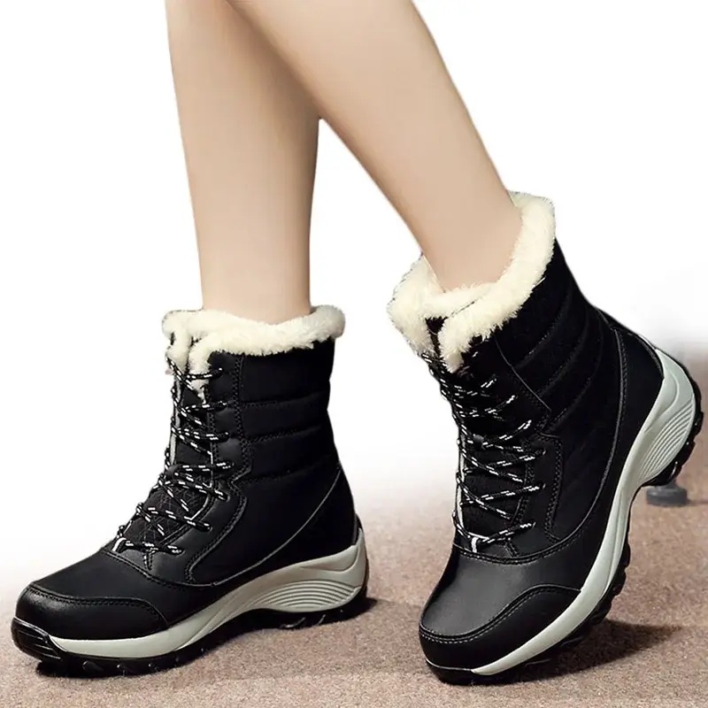 サムネイル： Women Boots Lightweight Ankle Boots Platform Shoes For Women Heels Winter Boots