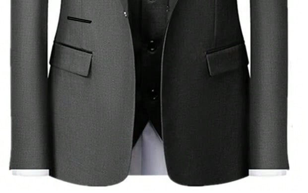 ภาพขนาดย่อ: Men Slim 3 Pieces Set Business Networking Formal Tuxedo Prom Suit  Male Groom W