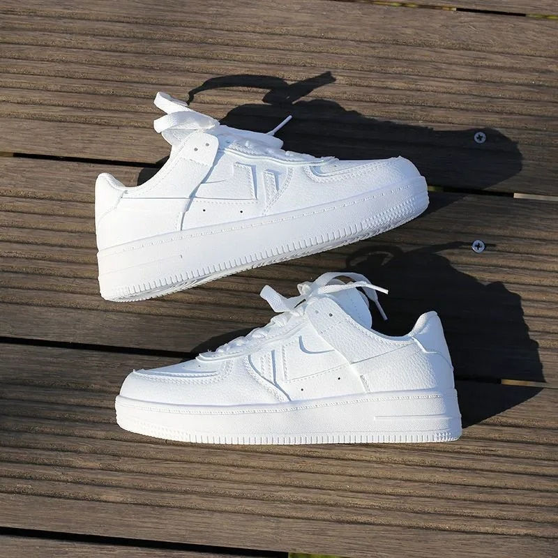 Thumbnail: Women Sneakers 2024Fashion Breathble Vulcanized Shoes Women Pu leather Platform