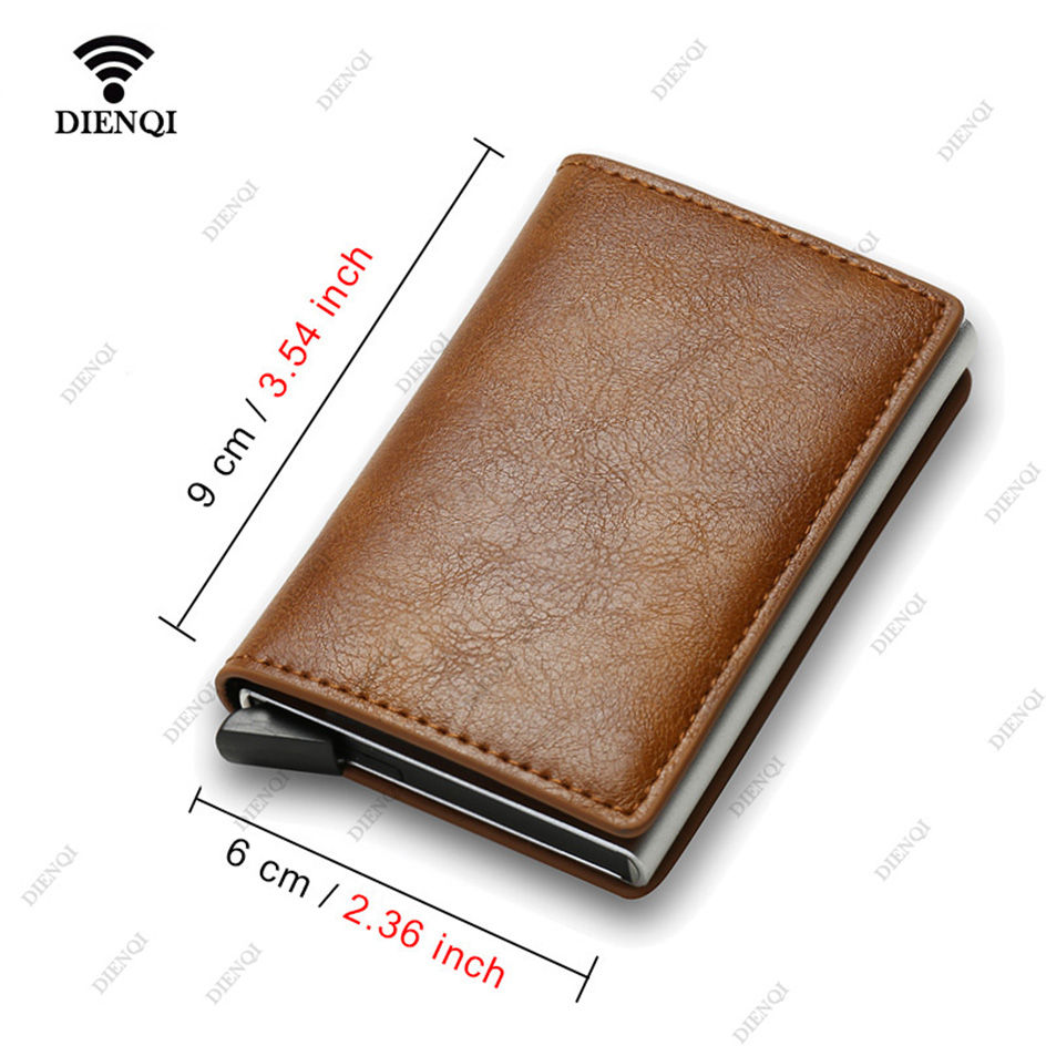 Thumbnail: Anti Thief Rfid Credit Card Holder Smart Minimalist Wallet Pocket Men Women Sli