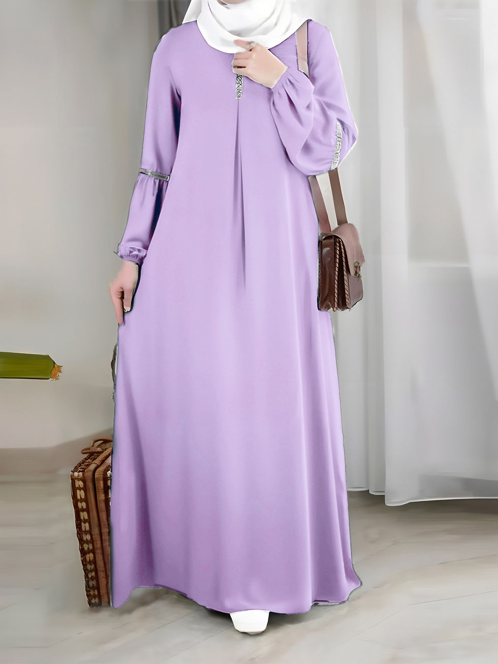 Minijatura: Fashion Saudi Arabia Dubai Abaya Women Dresses Casual Sequin Sundress Outfit Mu