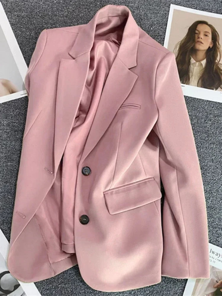 الصورة المصغرة: Women's Jacket New in Korean Fashion Small Suit Top Brown Suit Coat Clothes Loo