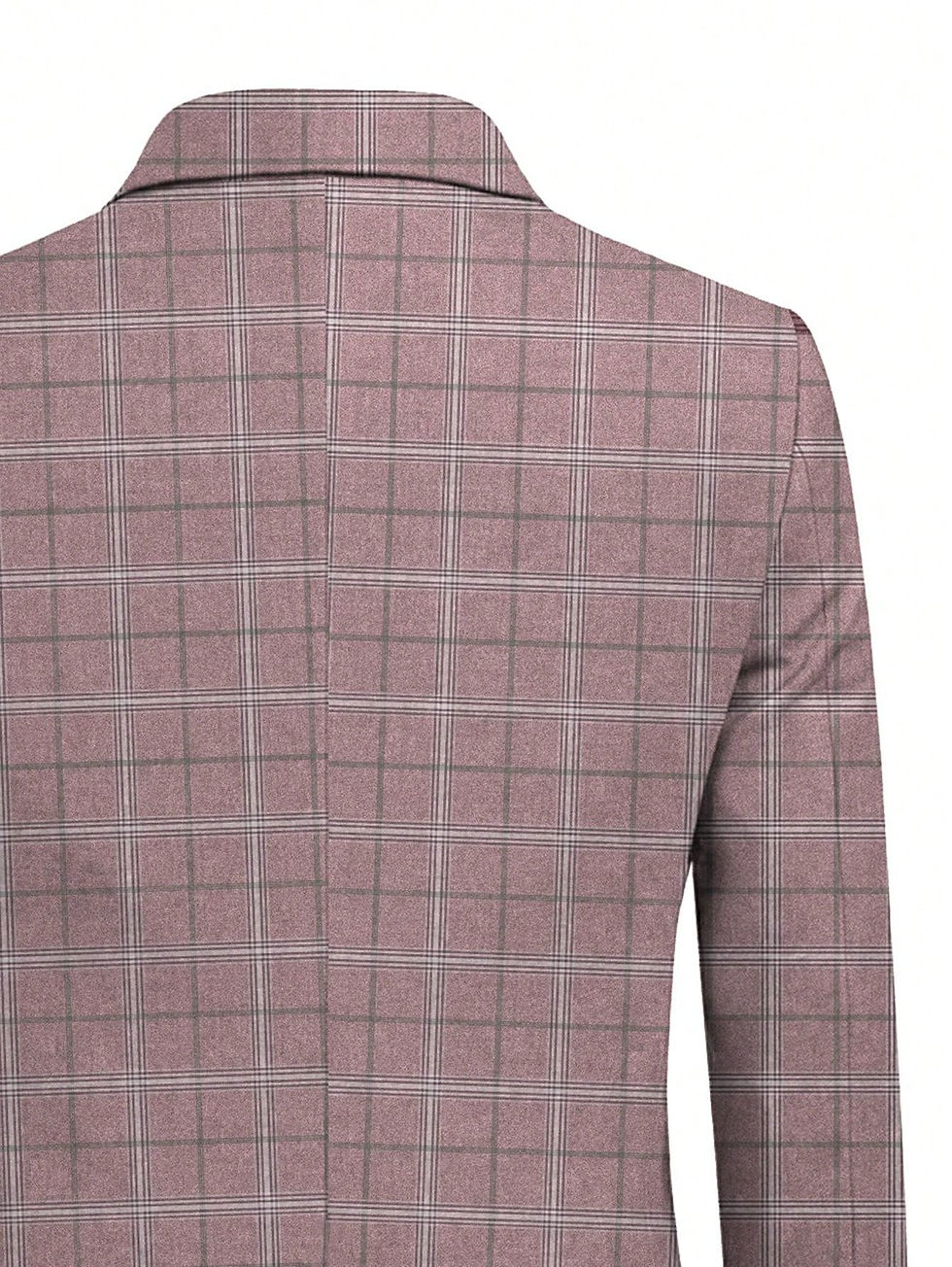 Thumbnail: Men's Purple Plaid Business Casual Suit Jacket, Fashion Street Style, Versatile