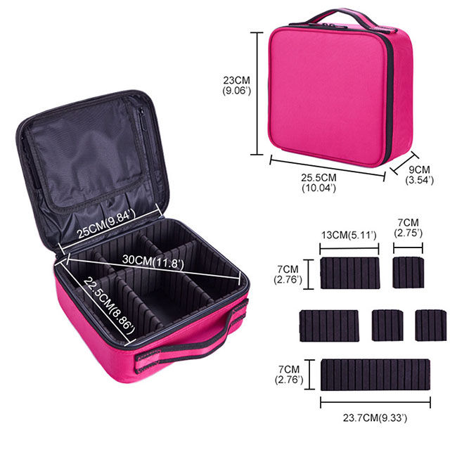 Thumbnail: New Makeup Bag for Women Travel Waterproof Necessary Beauty Brush Embroidery To