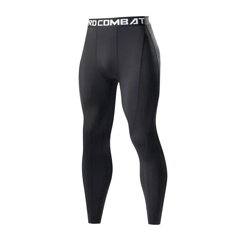 Thumbnail: Soccer Leggings Sports Leggings Men's High Stretch Running, Fitness Compression