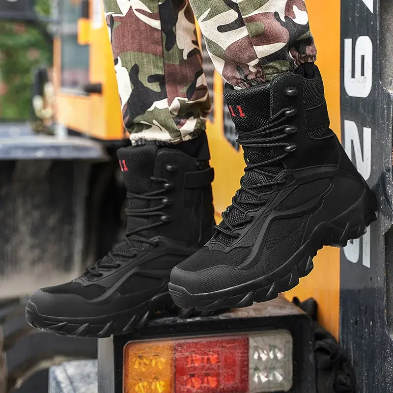 Thumbnail: Men Tactical Boots Autumn Special Forces Field Man Boot Lightweight Outdoor Non